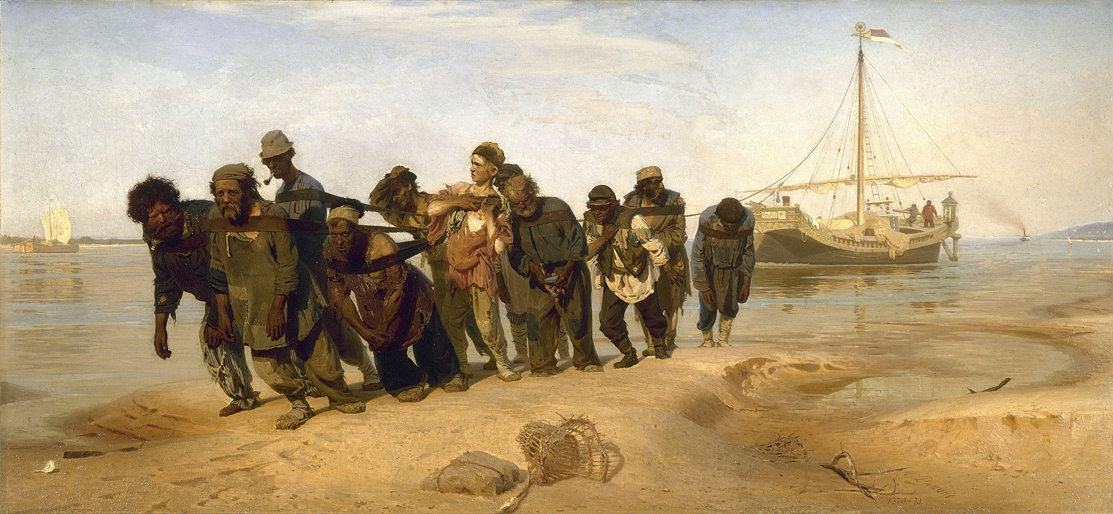 1623px Ilia Efimovich Repin 1844 1930 Volga Boatmen 1870 1873